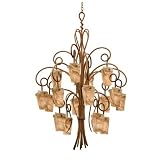 Tribecca Design Chandelier shown in Milky Way Glass K4299