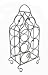 Free standing 7 bottle iron wine rack