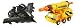 Transformers Cybertron - Mini-Con Class - Steamhammer vs. Razorclaw