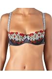 Aubade 214-2 Cherry Cherie Rockabilly Black and Red Bra
