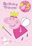 Peppa Pig Age 3 Birthday Princess Card