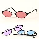 Dollar Shades Small Oval Shaped Metal Frame Sunglasses 826