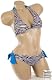 Save  Sexy Trendy Cute Summer Zebra Print Striped Halter Top Adjustable Bikini Bathing Suit Swimsuit Swimwear Immediately