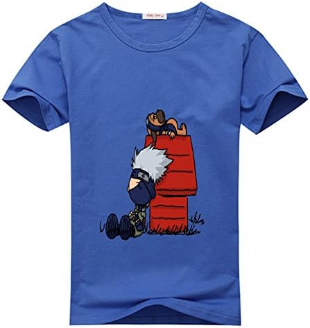 Doah Mens T-Shirts The Kakashi & Pakkun Show XXX-Large Navy