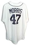 Autographed Jack Morris Detroit Tigers White Majestic Jersey Inscribed 