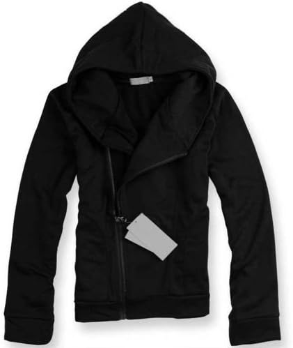 High Collar Men's Jacket Top Brand ,Men's Dust Coat Hoodies Clothes sweater/overcoat/outwear (BLACK)