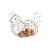 Kitchen Craft Chrome Plated Wire Large Chicken Basket 30cm x 25cm