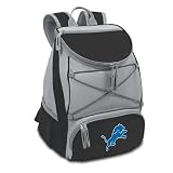 Exclusive By Picnictime Ptx Backpack Cooler/Black-Detroit Lions (Digital Print)