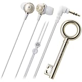 Audio-Technica ATH-CKF500IV In-Ear Headphones with Rhinestone - Ivory