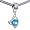 Pugster March Birthstone Heart Dangle Beads Fits Pandora Charm Bracelet