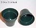 Green Plastic Flower Pot - 2 1/4