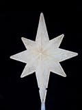 10" Lighted Christmas Star of Bethlehem Tree Topper w/ Scrolling - Clear Lights