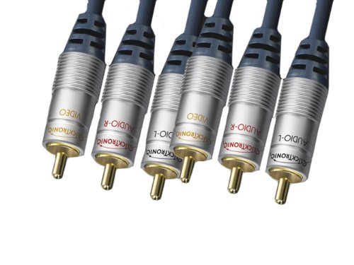 Clicktronic HC 50-150 Audio/Video Cinch Kabel (3x Cinch-Stecker auf 3x Cinch-Stecker, verg Preisvergleich
