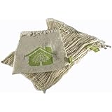 Reusable Eco-Friendly Produce Bags (Set Of 3) - Organic Cotton Mesh - Large Size for Grocery Shopping and Fruit and Veggie Storage - With Convenient Muslin Carry Bag