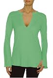  : Beyond Yoga Pima Modal Long Sleeve Henley (Spruce Green, Small)