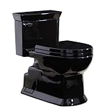 TOTO MS964214CEF-51 Eco Soiree Elongated One Piece Toilet with Chrome Plated Sanagloss, Ebony
