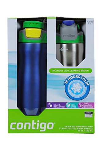 Contigo 2 Pack Stainless steel water bottle - 18 hours cold