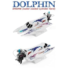 27 Rc Gas Powered Dolpin Speed Boat, 0.15 Engine by HobMega