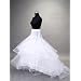 Loywe, Reifrock Petticoat mit Schleppe, aus Satin,Taille Umfang bis 90cm, LW4804