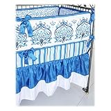 Preston Luxe Blues 4 Piece Crib Bedding Set