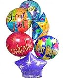 Half Dozen Mylar Balloon Bouquet, Congratulations - B000MD63TC