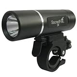 High Power Super Bright Heavy Duty 3W 1 Led Waterproof Front Bike Light - Black