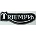 Triumph Patches 10.5x3.5 Cm Iron on Patch / Embroidered Patch This Appliques Are Great for T-shirt, Hat, Jean ,Jacket, Backpacks.
