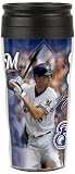 MLB Milwaukee Brewers Ryan Braun 16-Ounce Travel Mug