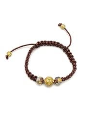 14kt Solid Gold 6.92ct Diamond Macrame Bracelet Handmade Jewelry