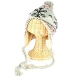 Winter Ski Baby 0-1 Knit Trapper Beanie Lined Hat Gray