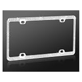 Buy Double Row Iced (246) Crystal Rhinestone License Plate Frame by Valor