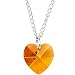 Austrian Crystal Heart November Birthstone Necklace MADE WITH SWAROVSKI ELEMENTS