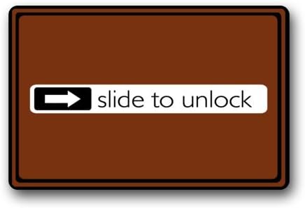 slide to unlock Clearance Doormat Door mat