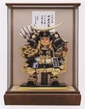 五月人形子供大将ケース飾り　大将パノラマケース「伊達」　sb-33