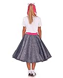 Hip Hop 50s Shop Adult 4 Piece Poodle Skirt Outfit (3X/4X, grey)