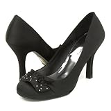 Wild Diva Girl504 Pumps Black Satin