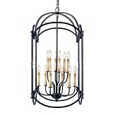 61407-42 - Iron Works Foyer Twelve-Light