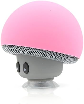 QSIN Portable Wireless Bluetooth Speaker V4.1 Cartoon Mushroom style High Quality Amplified Sound with Mic For iPhone/iPad/Samsung/HTC/LG/SONY Android cellphone (Pink)