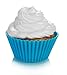 Silicone Cupcake Liners - Baking Molds - Wedding Baking Supplies - Reusable - 12 Piece Set with Storage Container by Cport Bakeware