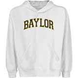 NCAA Baylor Bears Youth White Arch Applique Pullover Hoody