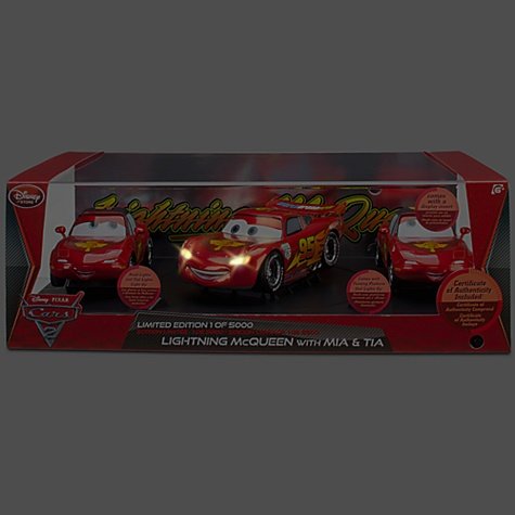 Limited Edition Lightning McQueen with Mia & Tia Die Cast Set -- 3-Pc (limited edition 1 of 5000 made)