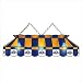 Imperial Milwaukee Brewers Licensed 40-Inch Rectangular Stained Glass Billiard Table Light