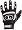Louisville Slugger BG25 Batting Glove Black - XL