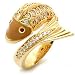 Jewelry - Gold Fish MultiColor CZ Cocktail Ring