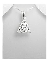 Celtic Pendant Necklace In 92.5 Sterling Silver