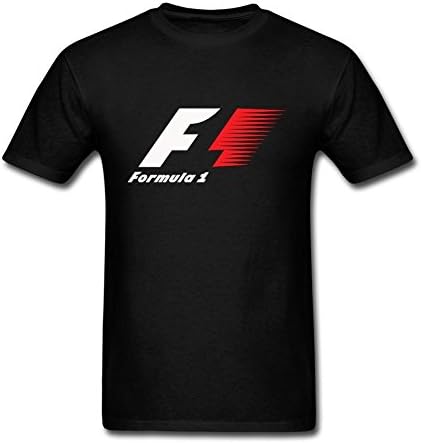 Yimen Men's Formula 1 Logo O-Neck Short Sleeve T-Shirt