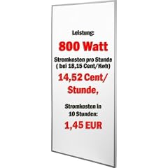 R�mer Infrarotheizung 60 x 120 xm , 800 Watt