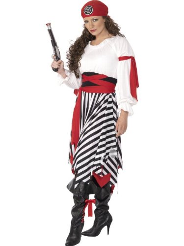 Piratenfrau Piratenkostüm Kostüm Frau Pirat Seeräuber Karneval Fasching Größe 38-42