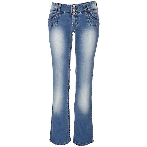 Angels Three Button Pork Chop Pocket Jeans