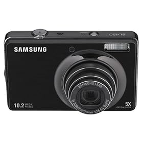 Samsung SL420 10MP Digital Camera with 5x Dual Image Stabilized Zoom and 2.7 inch LCD (Black)